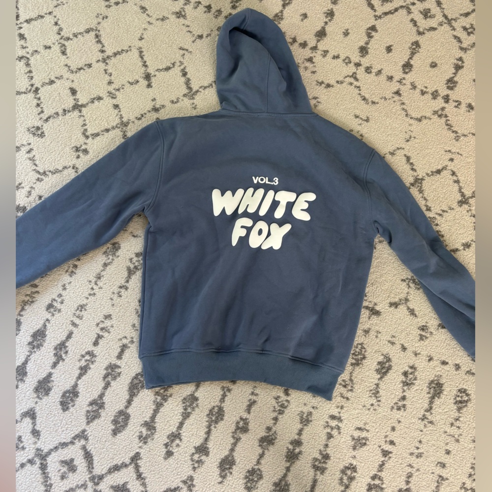 White fox hoodie